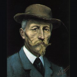 Autoportrait d'Oscar Huguenin